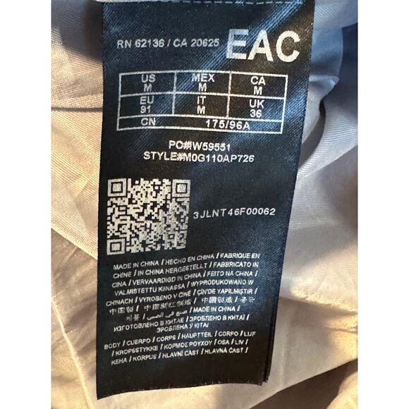 Guess Mens Faux Leather Moto Bomber Jacket Grey Size Medium - Picture 16 of 16